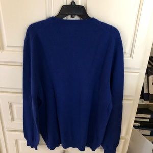 Club room royal blue cashmere sweater